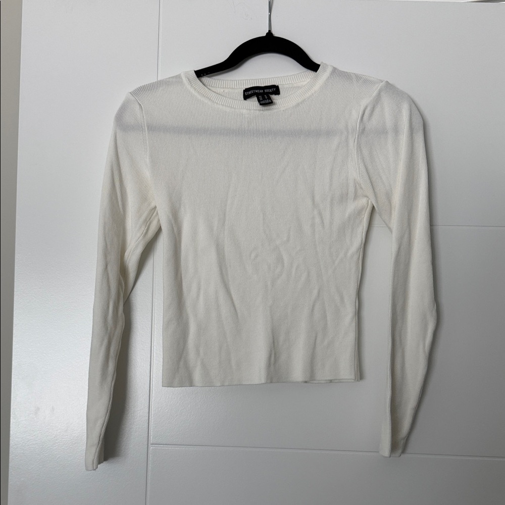 Streetwear Society Cream Crew Neck Sweater